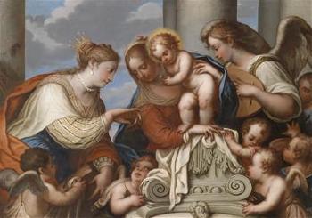 The Mystical Marriage of St. Catherine by 
																	Giovanni Battista Lambranzi