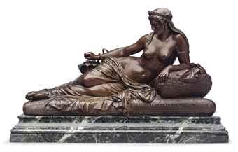 Cleopatra Couchee by 
																	Henri-Joseph Ducommun du Locle