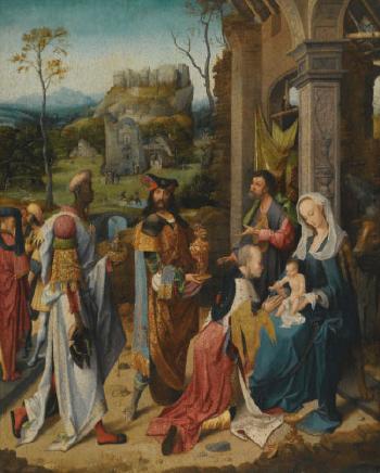 The Adoration Of The Magi by 
																	 Pseudo Bles