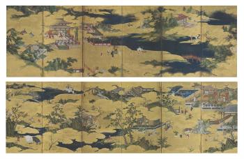 The twenty-four paragons of filial piety (Nijushi-ko) by 
																	 Kano School