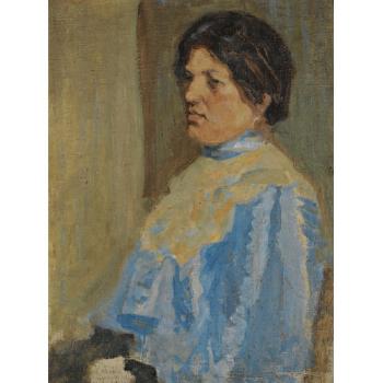 Portrait Of The Artist's Mother (Portrét Umělcovy Matky) by 
																	Bohumil Kubista