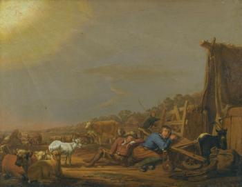 The Annunciation To The Shepherds by 
																	Jan van Ossenbeeck