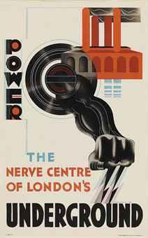 Power, The Nerve Centre of London's Underground by 
																	Edward McKnight Kauffer