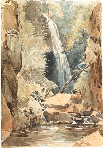 The falls of Baleine, St Vincent. Roseau Valley below the Watt Mountain, Dominica by 
																	Lionel Grimston Fawkes
