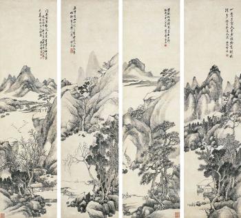 Landscape after former master by 
																	 Xue Zhou