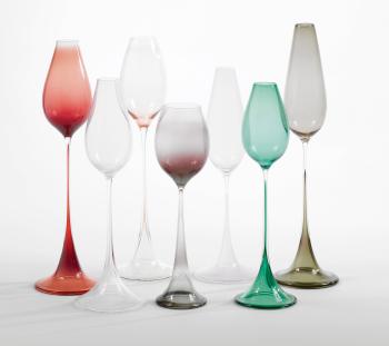 Seven Tulpan Vases by 
																	Nils Landberg