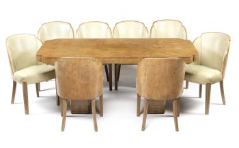 An Art Deco Dining Suite by 
																	 Epstein Co.