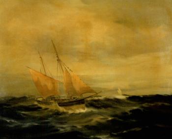 Sailing in choppy seas by 
																	Leon Kalogeropoulos