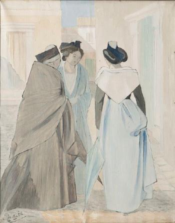 Trois Arlésiennes by 
																			Leopold Lelee