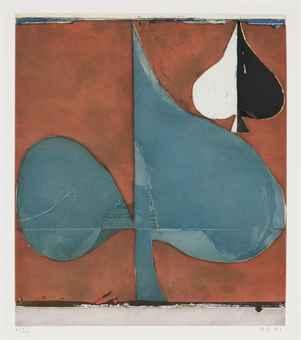 Combination, from Clubs and Spades by 
																	Richard Diebenkorn