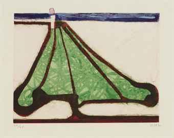 Green Tree Spade, from Five Spades by 
																	Richard Diebenkorn