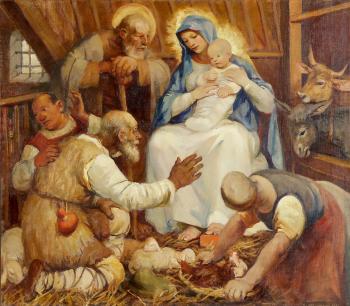 Geburt Christi by 
																	Giulio Vito Musitelli