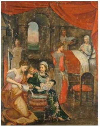 La Nascita della Vergine by 
																	Antonio Maria Panico