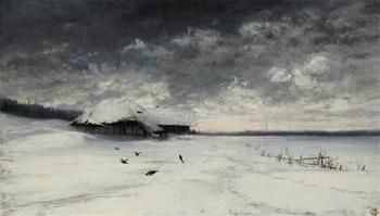 An early evening in winter by 
																	Anton Waldhauser