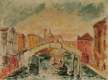 Canal in Venedig by 
																	Alberto Susat