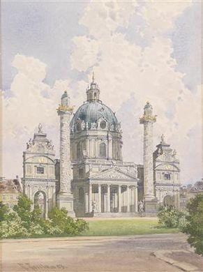 Saint Charles' Cathedral in vienna by 
																	Robert Raschka