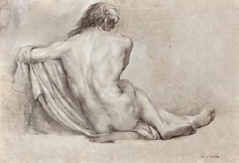 Desnudo de espaldas by 
																	Mariano Salvador de Maella