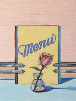 Menu Rose by 
																	Wayne Thiebaud