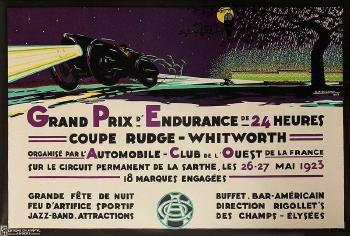 Grand-Prix d'endurance de 24h - Automobile club de l'Ouest de la France, 26-27 mai 1923: Circuit permanent de la Sarthe by 
																	H A Volodimer