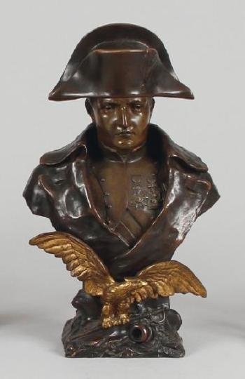 L'Empereur Napoléon 1er en buste, portant la Légion d'honneur et la Couronne de Fer by 
																	O Ruffony