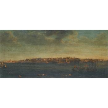 A Set Of Seven Views Of The Grand Harbour At Valletta And Environs by 
																	Alberto Pullicino
