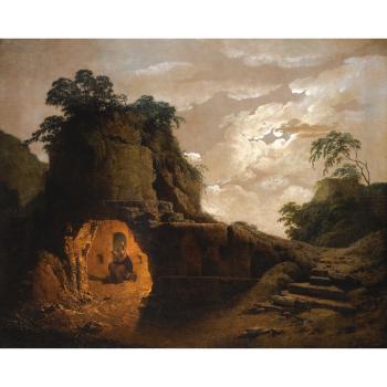 Virgil's Tomb By Moonlight by 
																	Joseph Wright of Derby