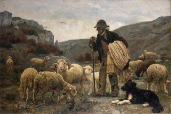 Berger et ses moutons by 
																	Paul Vayson