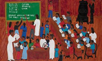 Schoolhouse (the wood boy) by 
																			Winfred Rembert