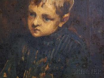 Portrait studies of a young boy by 
																			William Orpen