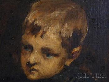 Portrait studies of a young boy by 
																			William Orpen