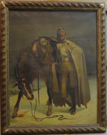 Cavalier sur la neige by 
																	Edouard Alexandre Odier