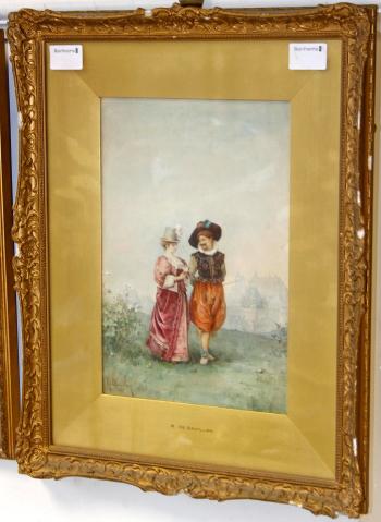 Courtship by 
																	Louis Robert de Cuvillon
