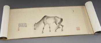 Emaciated horse by 
																			 Tu Lan Qing