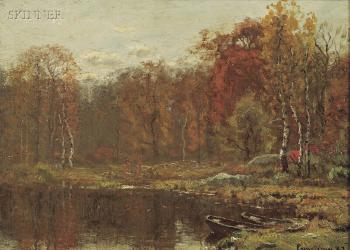 Neponset river scene by 
																			John J Enneking