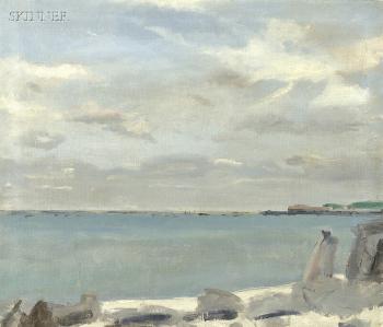 View of Provincetown Harbor by 
																			Philip Cecil Malicoat