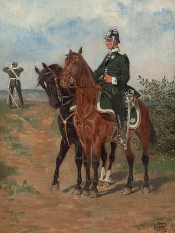 Prussian cavalryman by 
																	Karl Hansen-Reistrup