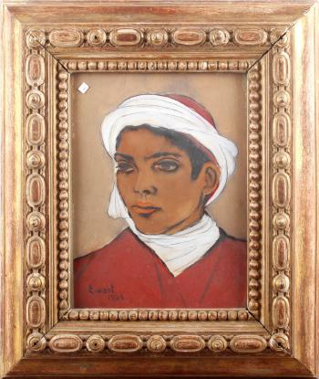 Portrait of an Arab boy by 
																	David Shanks Ewart