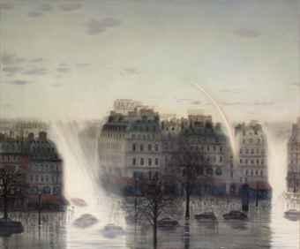 Foggy Day Off Boulevard Saint Germain, Paris by 
																	Hiromichi Yamagata