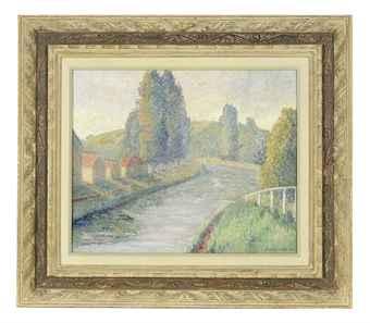 A Bridge in the Vicinity of Fountainebleau by 
																	Mary Turlay Robinson