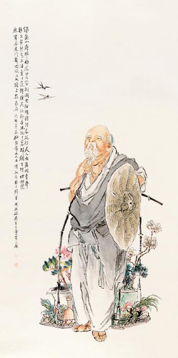 Old man by 
																	 Qian Shu Cheng
