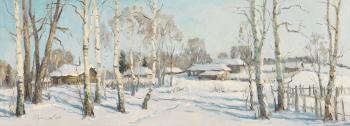 February, Russian village by 
																			Vladimir Tupisov