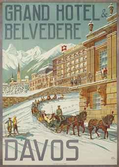 Grand Hotel & Belvedere, Davos by 
																	Hans Eggimann