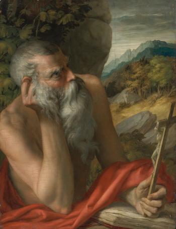 Saint Jerome by 
																	 Parmigianino