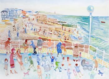 Good Old Worthing Beach by 
																	Fred Yates