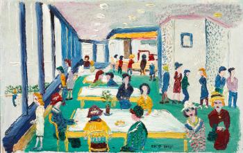 The cafe by 
																	Fred Yates