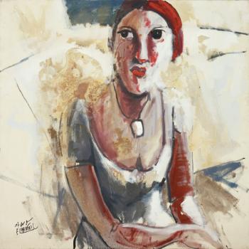 Femme au collier by 
																	Moulay Youssef Elkahfai