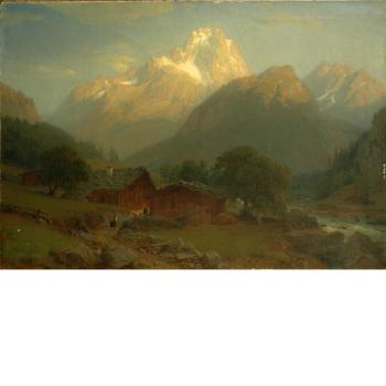 Alpine landscape by 
																	Johann Jakob Vollweider
