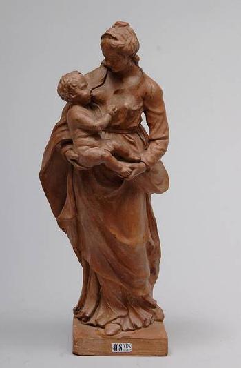 Vierge Allaitant l'Enfant Jésus by 
																	van Ackere