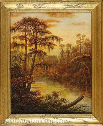 Bayou Castaing, Mandeville, Louisiana by 
																			Philippe Regis de Trobriand