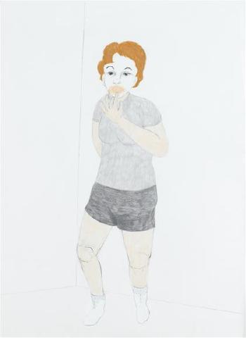 Girl in gym clothes by 
																	Karen Yasinsky